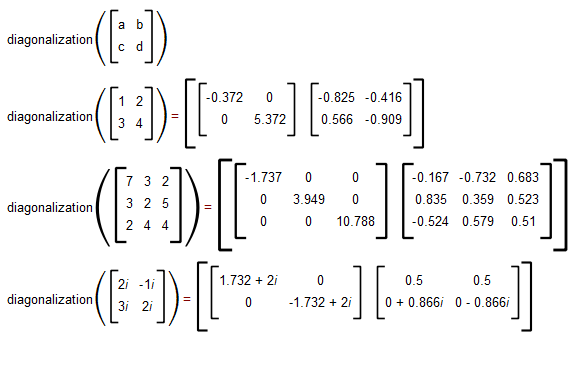 diagonalization