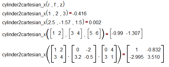 cylinder2cartesian_x
