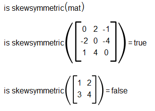 is_skewsymmetric