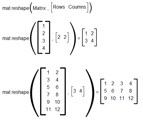 mat_reshape