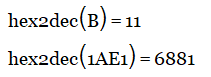 hex2dec