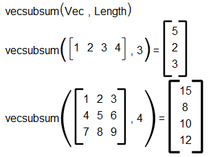 vecsubsum
