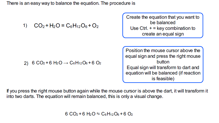 balancing an equation example