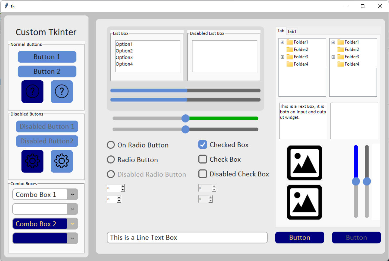 Python Creating A Box Inside The Gui Using Tkinter