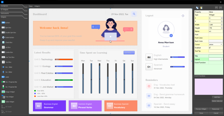 Modern Tkinter GUI Designer - LabDeck